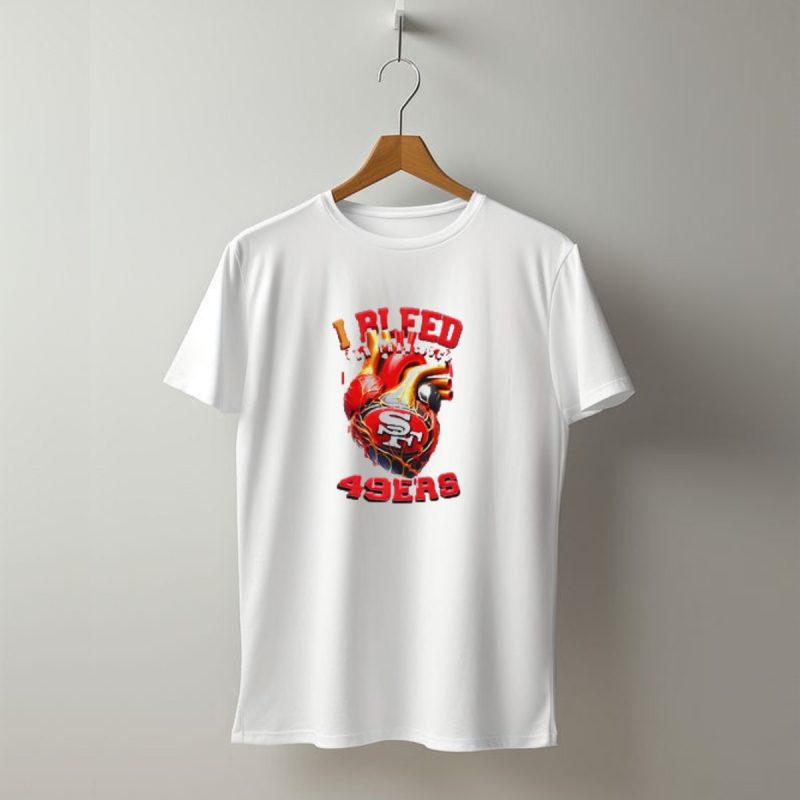 I Bleed San Francisco 49Ers Sf Heart 49Ers T Shirt T Shirt 1