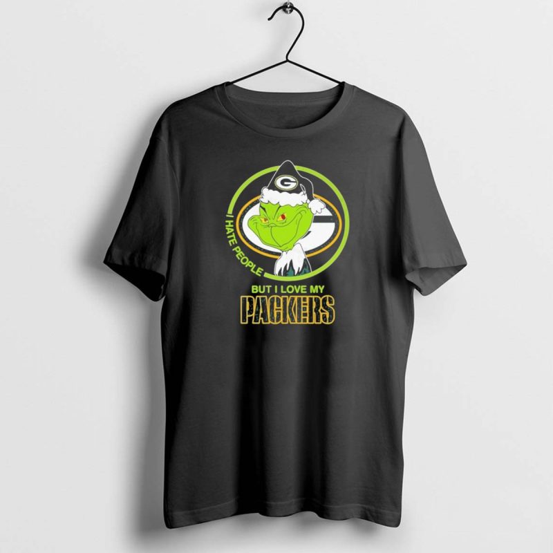 I Hate People But I Love My Packers Grinch Green Bay Packers T Shirt 1 1 T Shirt 1 1