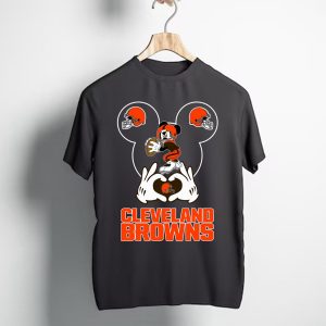 I Love The Browns Mickey Mouse Cleveland Browns T-Shirt