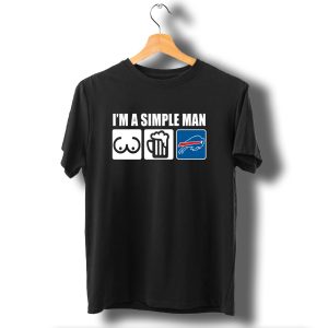 I'm A Simple Man Beer Buffalo Bills T-Shirt