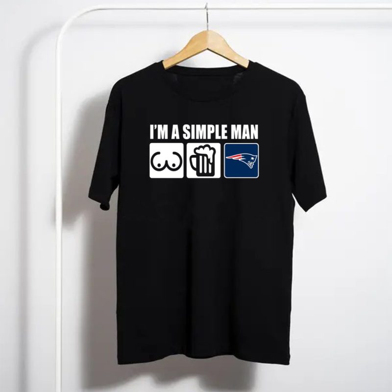 Im A Simple Man Beer Patriots Logo Icons T Shirt T Shirt 1