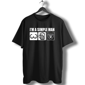 I'm A Simple Man Raiders Beer And Chest Icons T-Shirt