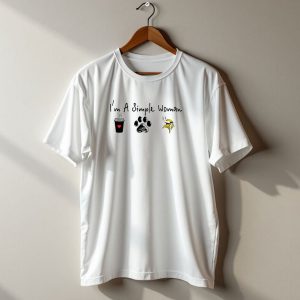 I'm A Simple Woman Coffee Paw Vikings Skull Helmet T Shirt