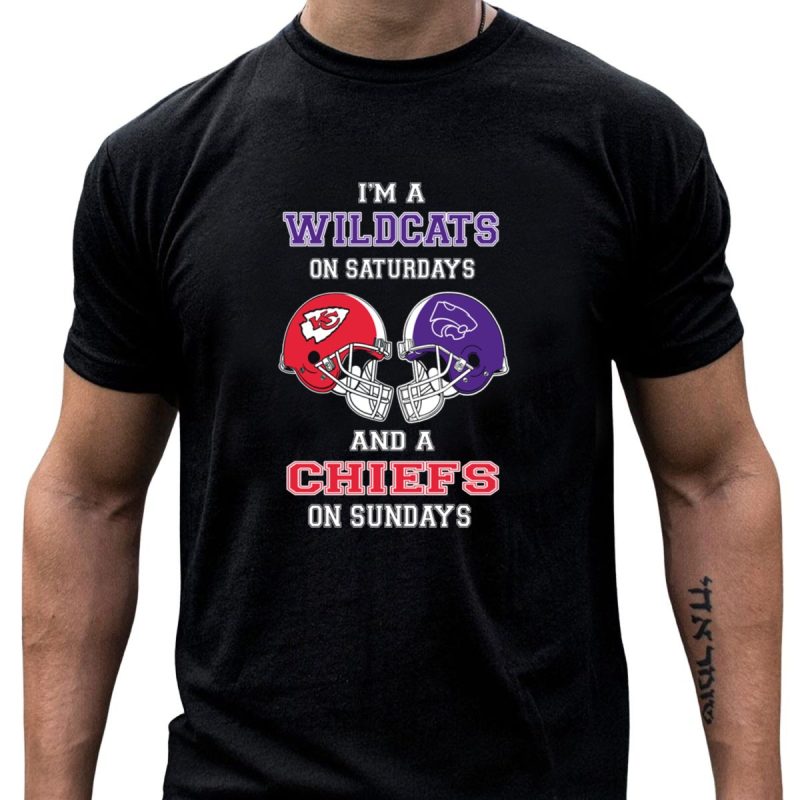 Im A Wildcats On Saturdays And A Chiefs On Sundays T Shirt T Shirt 1 1
