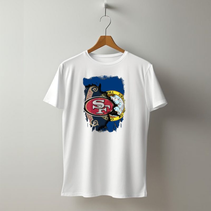 Idaho State Concept With 49Ers Sf Logo Fusion T Shirt T Shirt 1