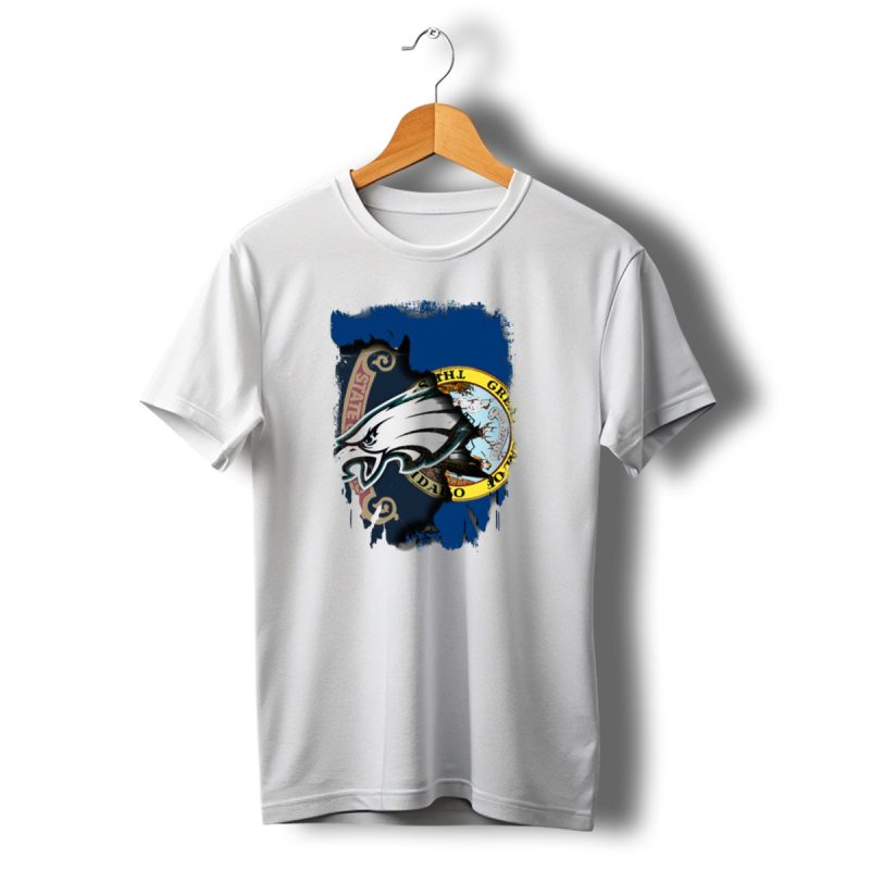 Idaho State Pride With Eagles Team Logo Integration T Shirt T Shirt 1 1