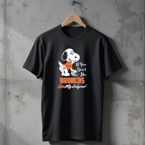 If You Dont Like Broncos Kiss My Endzone Snoopy Denver Broncos Fans T-Shirt