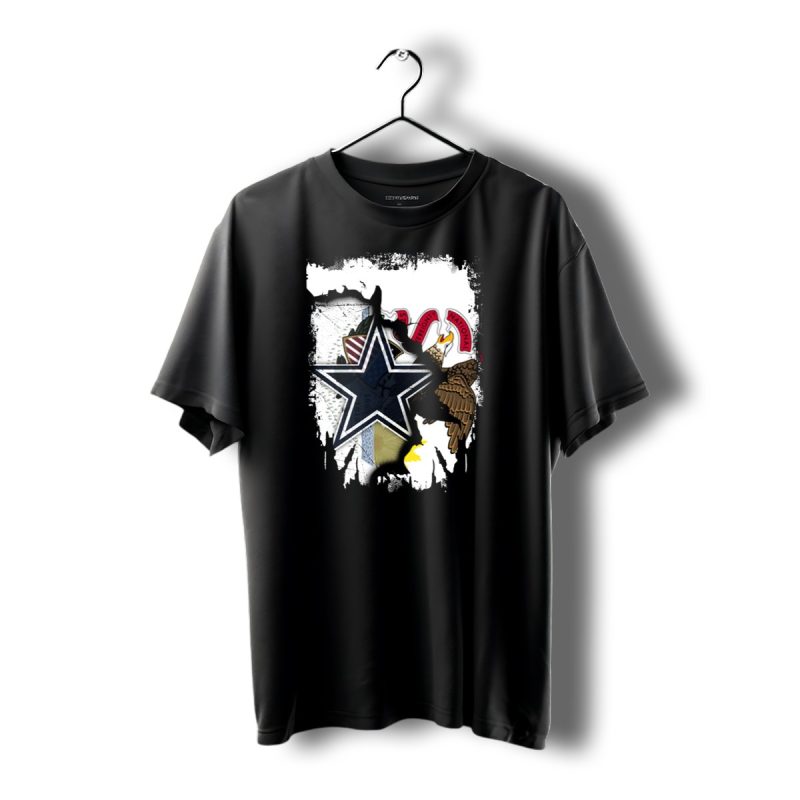 Illinois Flag And Dallas Cowboys Star Together T Shirt 1 T Shirt 1 1