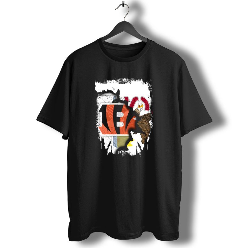 Illinois State Pride With Cincinnati Bengals Logo And Seal T Shirt 1 T Shirt 1