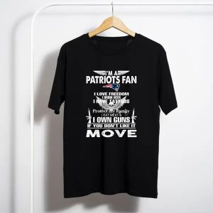 I’M A New England Patriots Fan I Love Freedom I Drink Beer I Have Tattoos T-Shirt