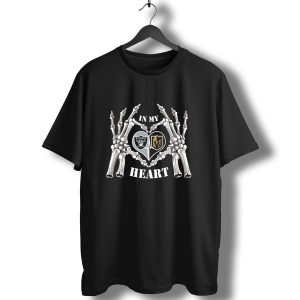 In My Heart Raiders Knights Skeleton Hands T-Shirt