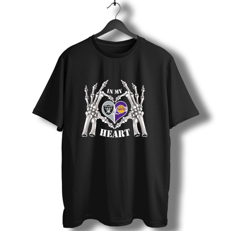 In My Heart Raiders Los Angeles Lakers T Shirt 1 T Shirt 1