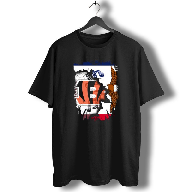Iowa Flag With Cincinnati Bengals Logo And Eagle T Shirt 1 T Shirt 1