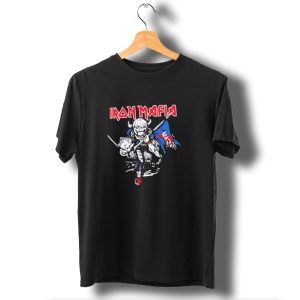 Iron Mafia Buffalo Bills Warrior Battling With Spear And Shield T-Shirt