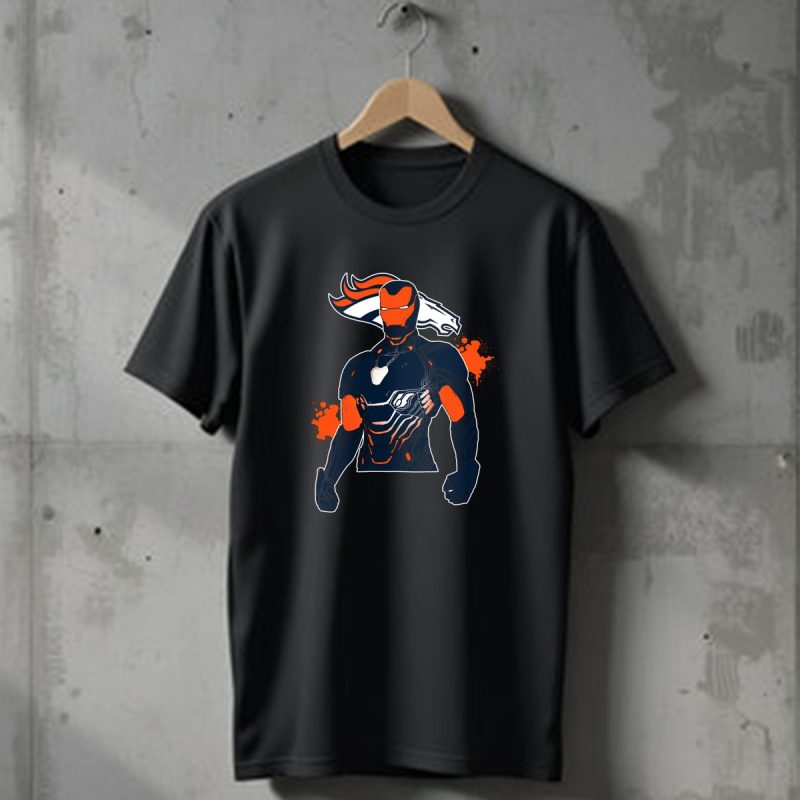 Iron Man Denver Broncos Crossover Marvel Nfl Fan T Shirt 1 T Shirt 1