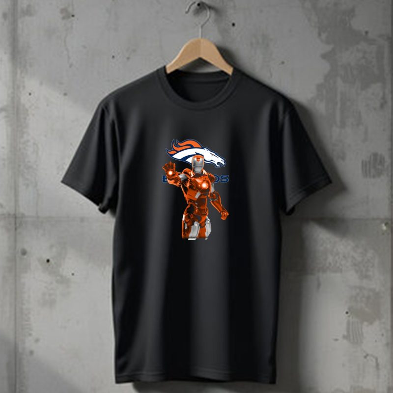 Iron Man Denver Broncos Superhero Football Fan Merchandise T Shirt 1 T Shirt 1