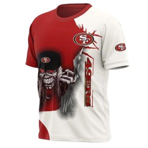 Iron Skull San Francisco 49ers AOP T-Shirt