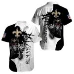 Iron Skull Sentinel New Orleans Saints Hawaiian Shirt