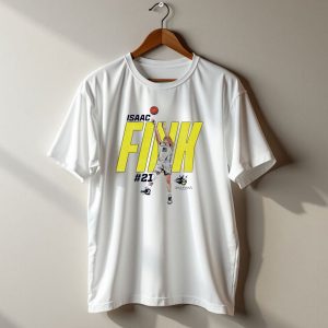 Isaac Fink 21 Augustana Vikings Basketball T Shirt