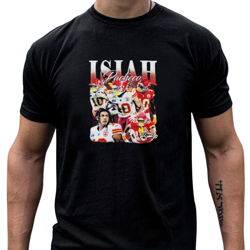 Isiah Pacheco Kansas City Chiefs Vintage Football Star T Shirt T Shirt 1 1