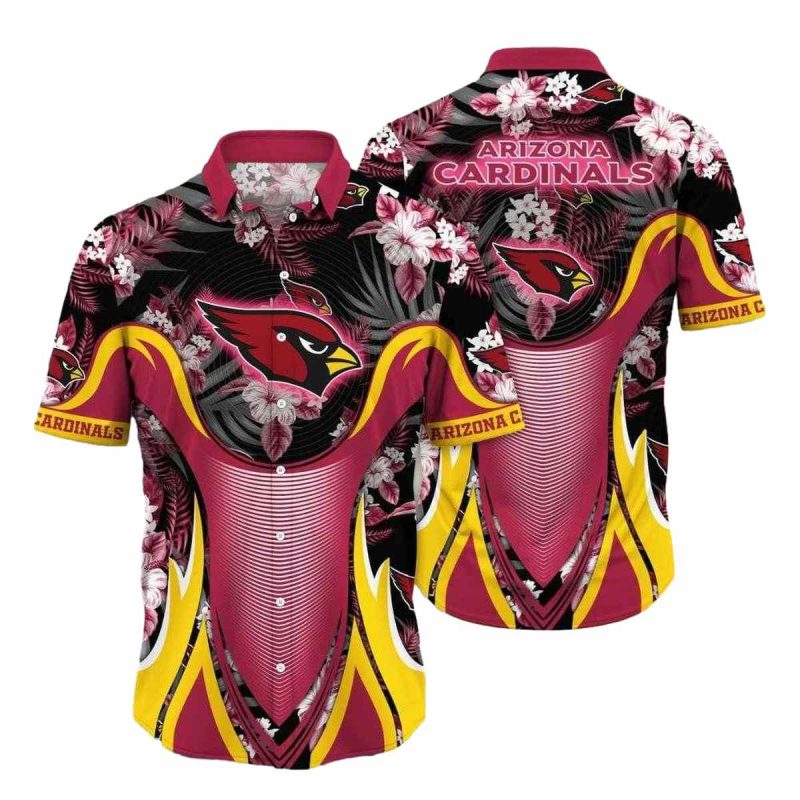Island Tropics Cardinals Wave Arizona Cardinals Hawaiian Shirt 1