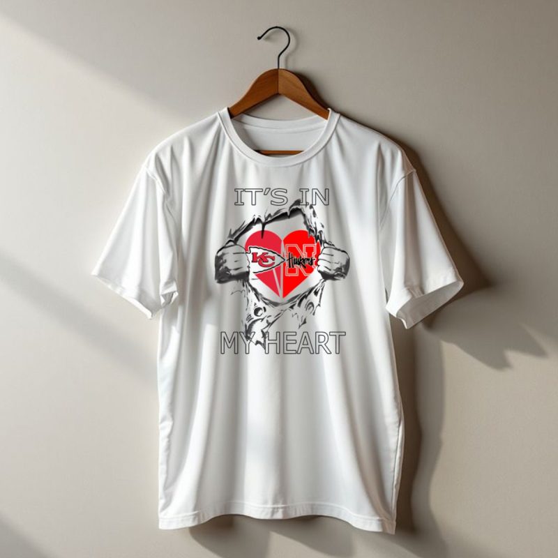 Its In My Heart Chiefs Huskers T Shirt T Shirt 1 1