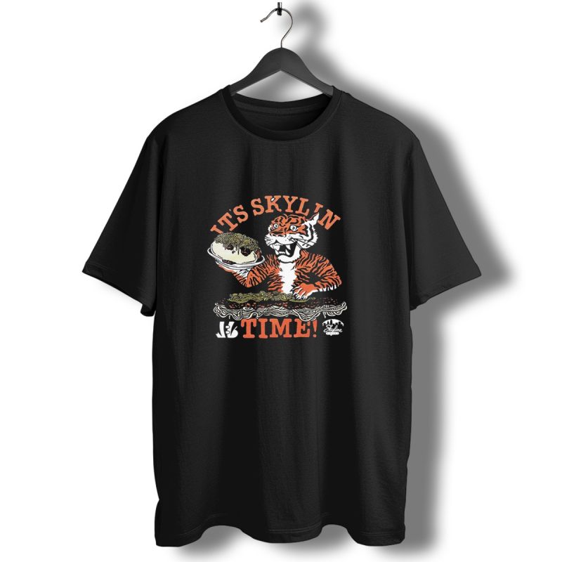 Its Skyline Time Cincinnati Bengals Tiger With Chili And Spaghetti T Shirt 1 T Shirt 1
