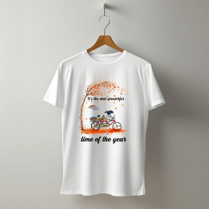 Its The Most Wonderful Time Of The Year Denver Broncos Autumn Snoopy T Shirt 1 T Shirt 1