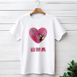 Its in My DNA Arizona Cardinals Heart T-Shirt