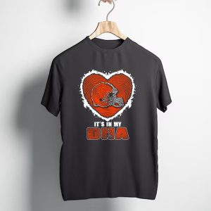 It's in My DNA Cleveland Browns Heart Helmet T-Shirt