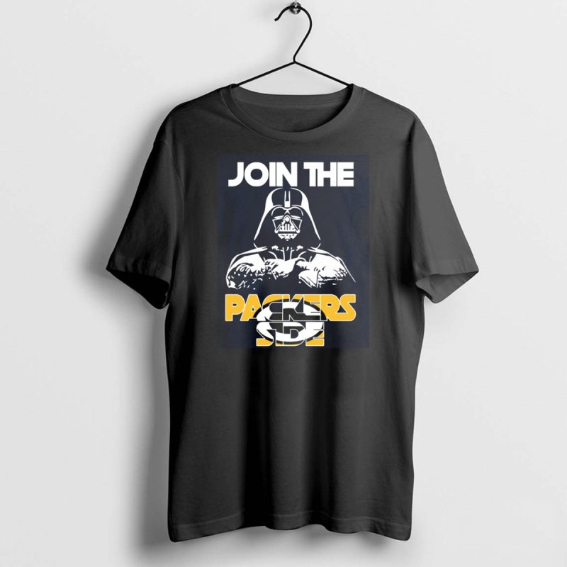Join The Packers Side Darth Vader Packers Fan Crossover T Shirt 1 1 T Shirt 1 1