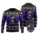 Jack Skellington Minnesota Vikings Halloween Ugly Christmas Sweater