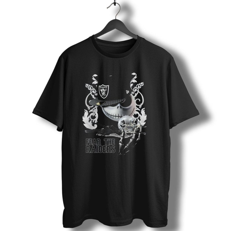 Jack Skellington Raiders Hat And Helmet With Fear The Raiders T Shirt 1 T Shirt 1