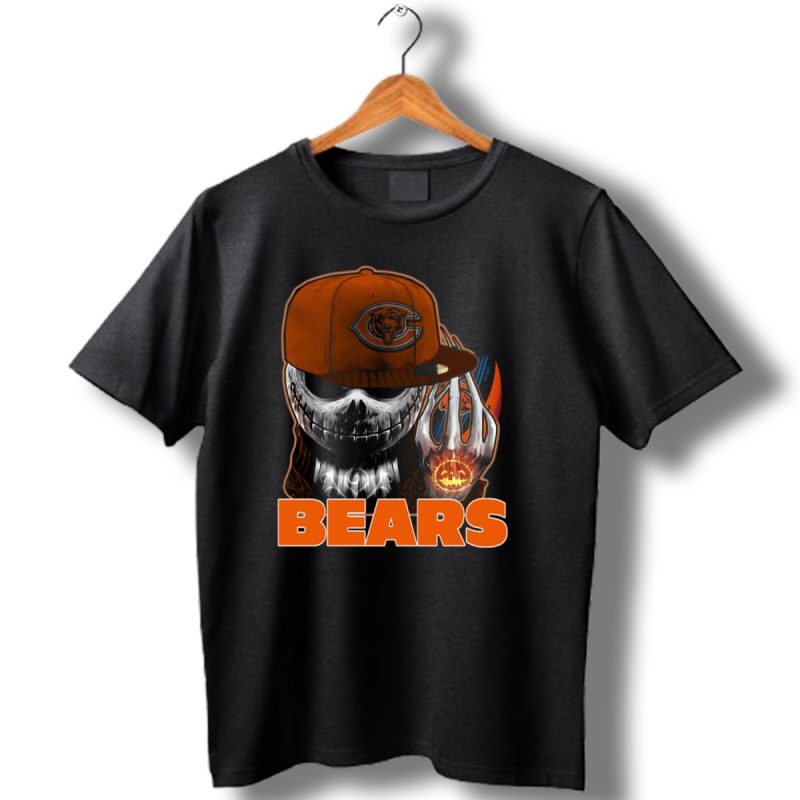 Jackskull Chicago Bears Halloween Fan Gear T Shirt 1 T Shirt 1