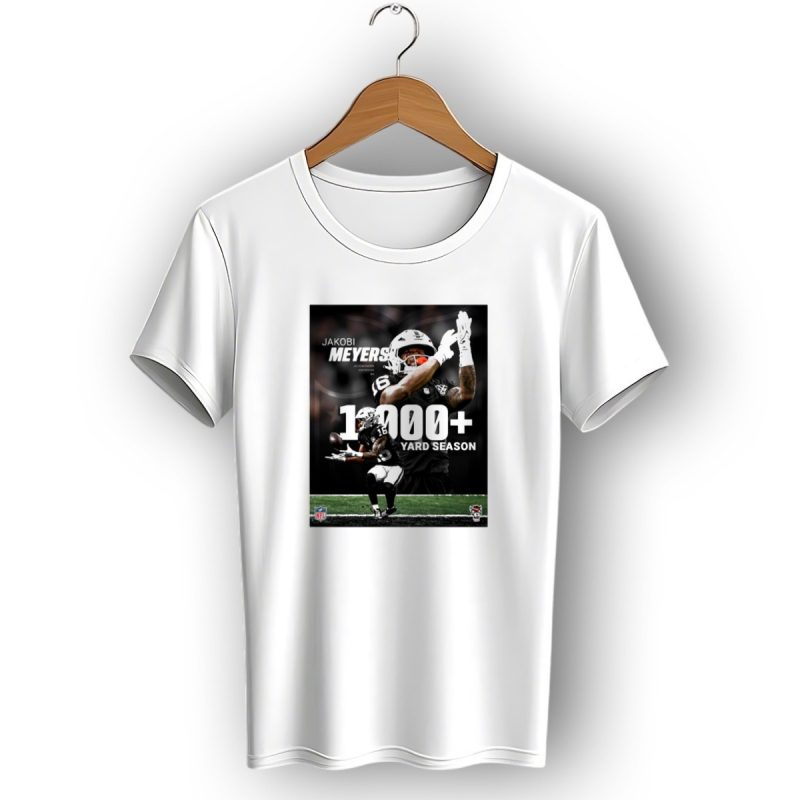 Jakobi Meyers Las Vegas Raiders 1000 Yard Season Nfl Wide Receiver T Shirt 1 T Shirt 1