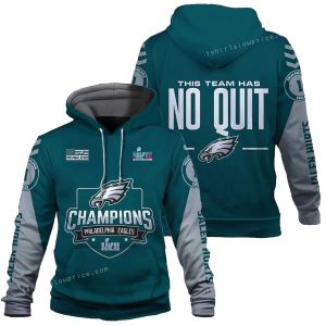 Jalen Hurts 1 This Team Has No Quit Philadelphia Eagles SB Champion 2023 All Over Print Hoodie