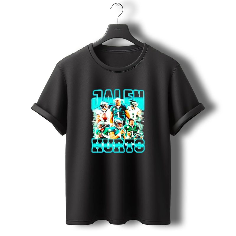 Jalen Hurts 90S Philadelphia Eagles Quarterback Collage T Shirt T Shirt 0 1