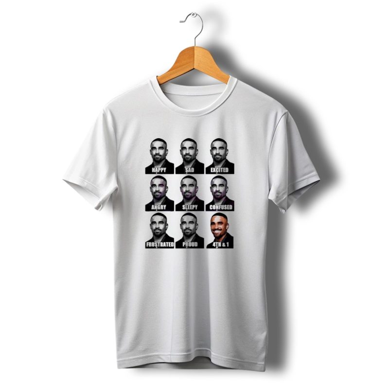 Jalen Hurts Happy Sad Excited Angry Sleepy Confused Frustrated Proud Funny Philadelphia Eagles T Shirt T Shirt 1 1
