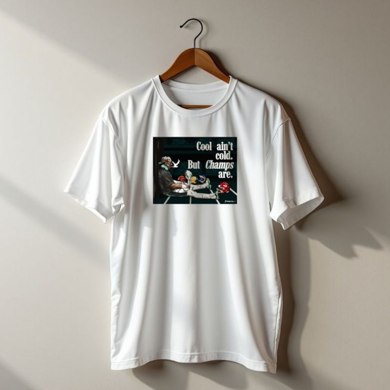 Jalen Hurts Philadelphia Eagles Cool Aint Cold But Champs Are Chiefs Packers T Shirt T Shirt 1 1