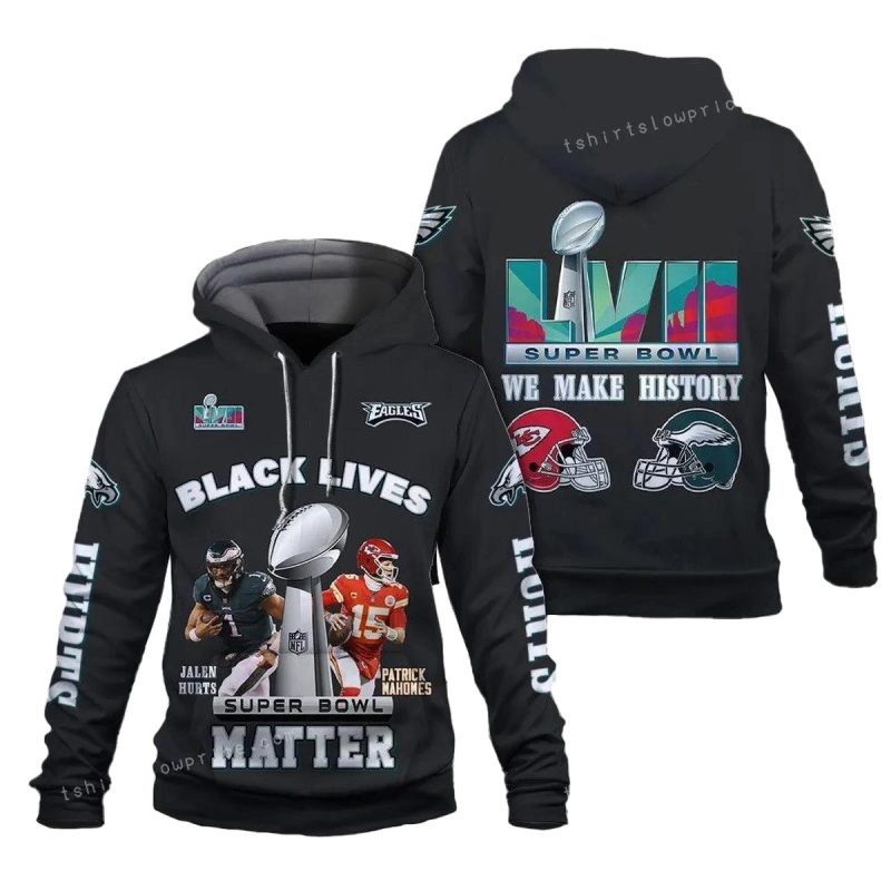 Jalen Hurts Vs Patrick Mahomes Black Lives Matter We Make History Philadelphia Eagles Super Bowl