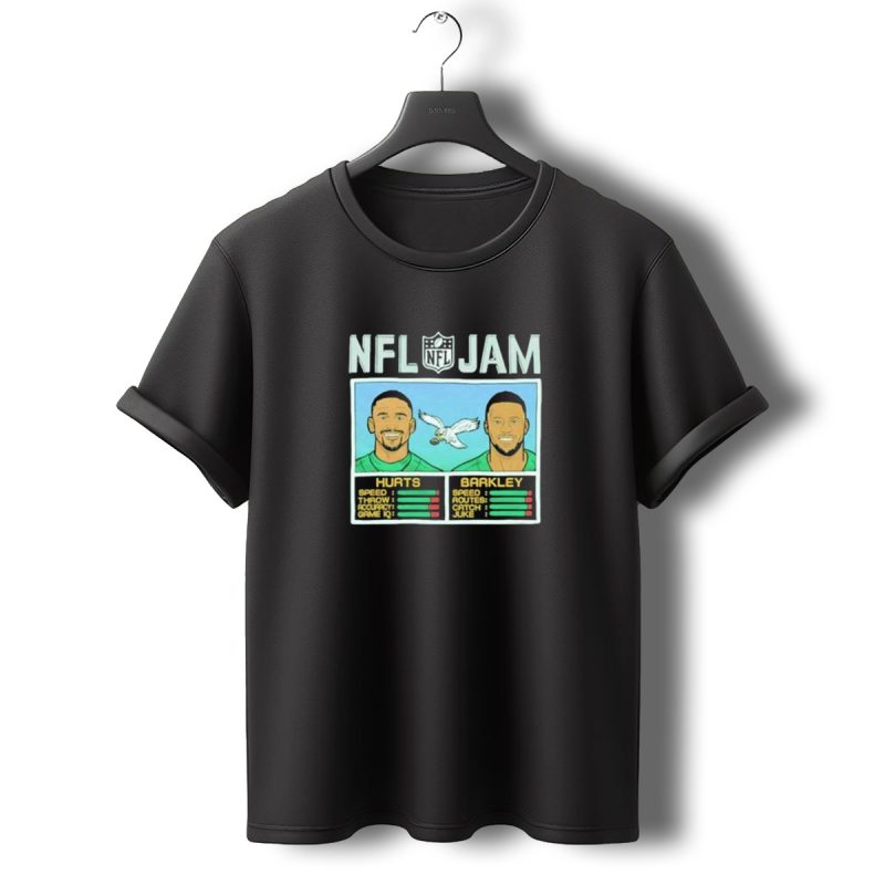 Jam Eagles Hurts Barkley Player Stats T Shirt T Shirt 0 1