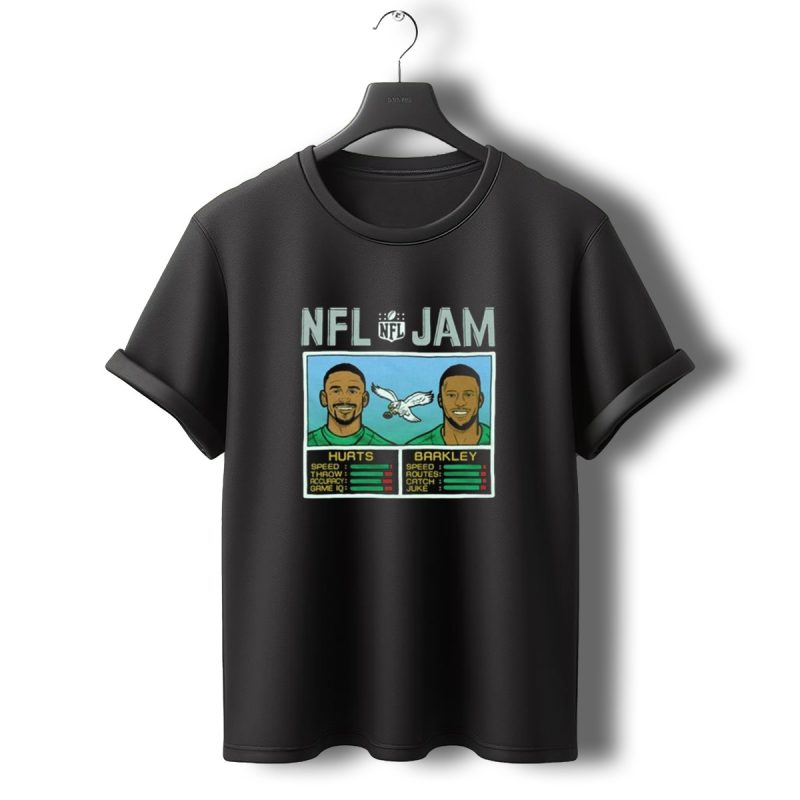 Jam Eagles Hurts Barkley Speed Throw Accuracy Game Iq Routes Catch Juke T Shirt T Shirt 0 1