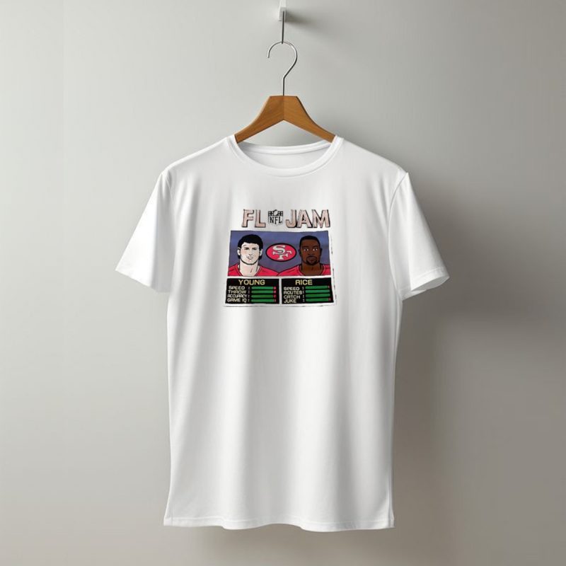 Jam San Francisco 49Ers Young Rice Speed Throw Catch T Shirt T Shirt 1