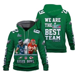 Jason Kelce 62 Kelce Bowl We Are The Best Team Philadelphia Eagles SB Champion 2023 All Over Print Hoodie