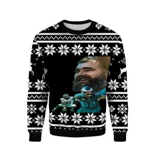Jason Kelce Eagles Christmas Ugly Sweater