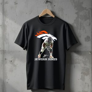 Jawuan James Denver Broncos Football Player Official Merchandise T-Shirt