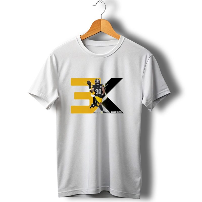 Jaylen Warren 3K 30 Pittsburgh Steelers T Shirt 1 T Shirt 1