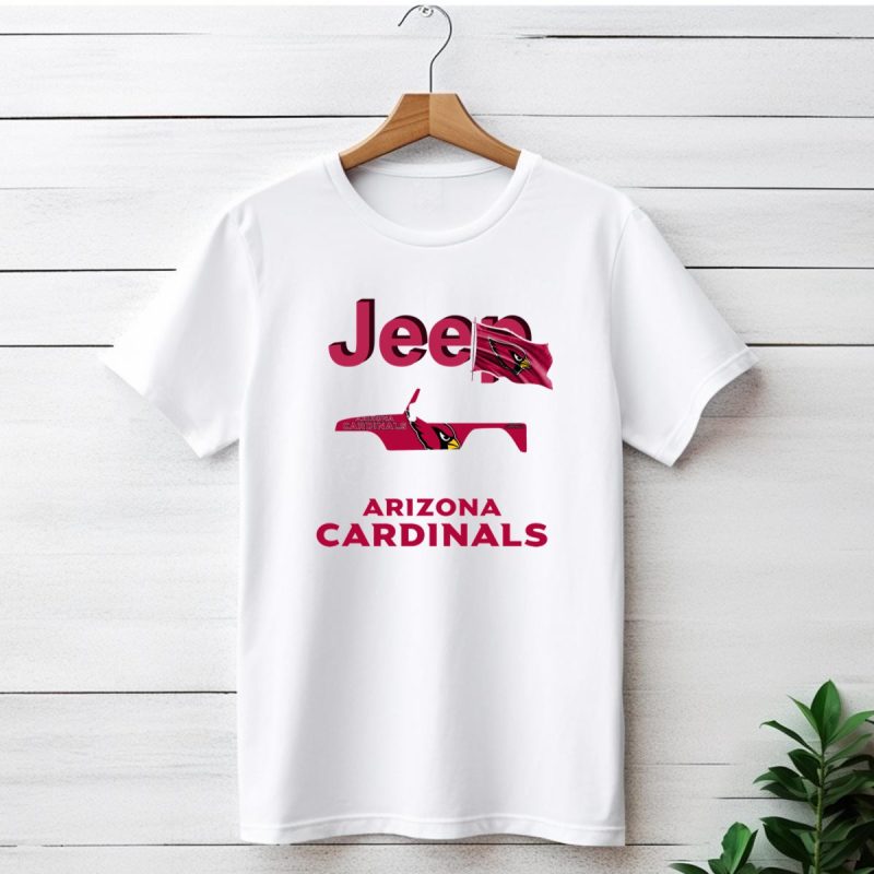 Jeep Arizona Cardinals Off Road Adventure With Flag T Shirt 1 T Shirt 1