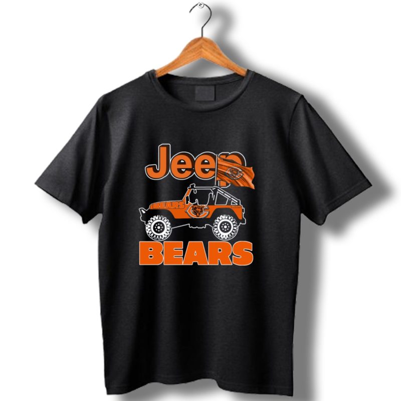 Jeep Chicago Bears Off Road Enthusiast Fan Gear T Shirt 1 T Shirt 1