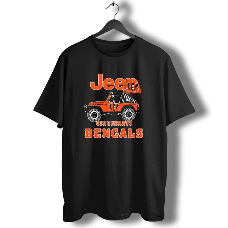 Jeep Cincinnati Bengals 18 Flag T Shirt 1 T Shirt 1